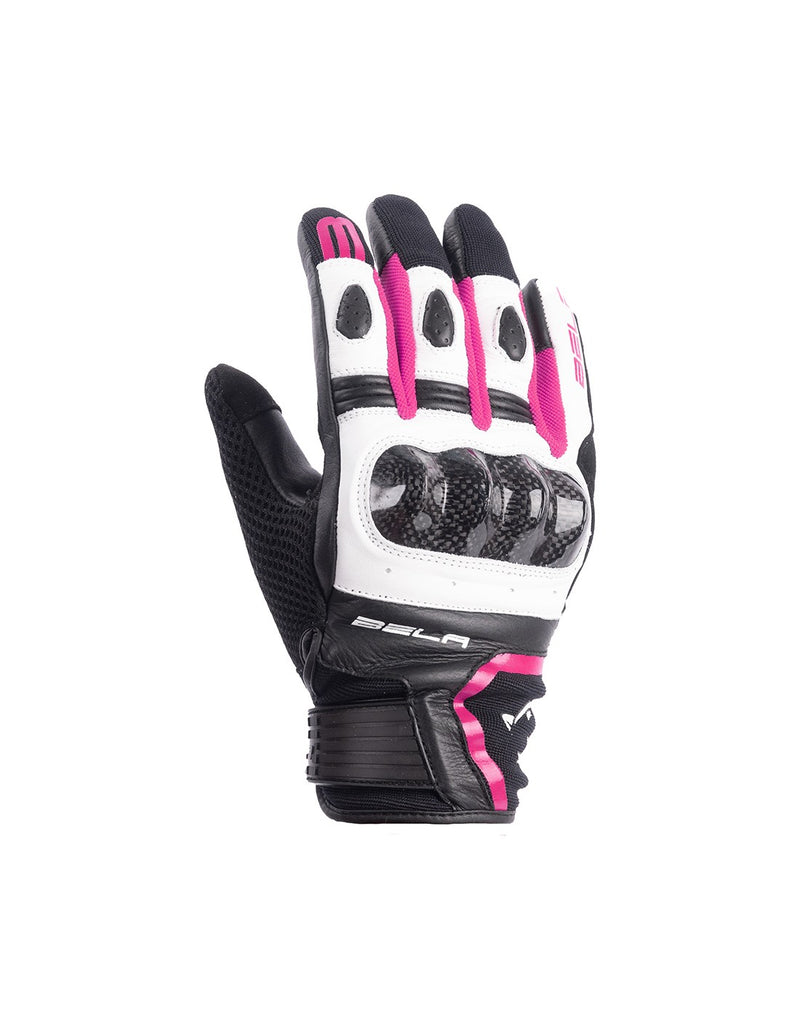 Bela Air Flow Donna Guanti moto estivi Nero / Rosa