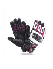 Bela Air Flow Donna Guanti moto estivi Nero / Rosa 