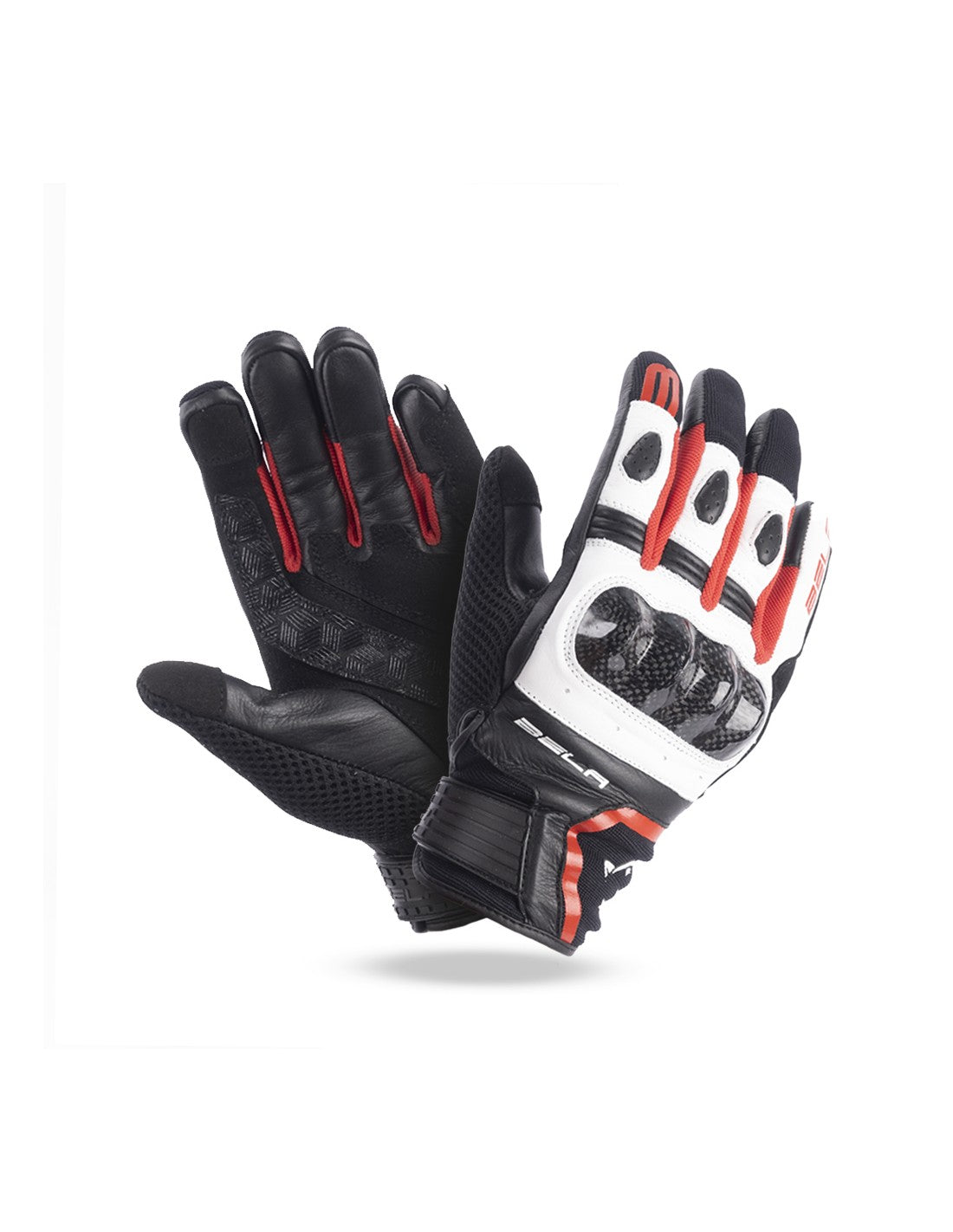 Bela Air Flow Donna Guanti moto estivi Nero / Rosso