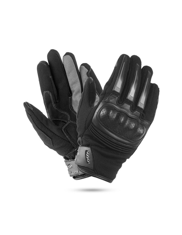 Bela Drift Man Guanti Moto in Tessuto Nero / Grigio