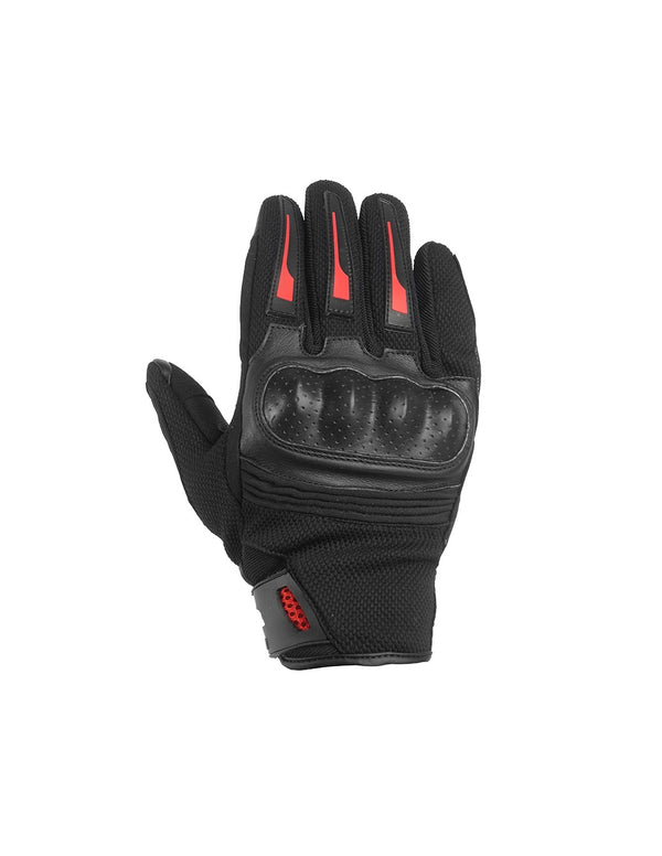 Bela Drift Man Guanti Moto in Tessuto Nero / Rosso
