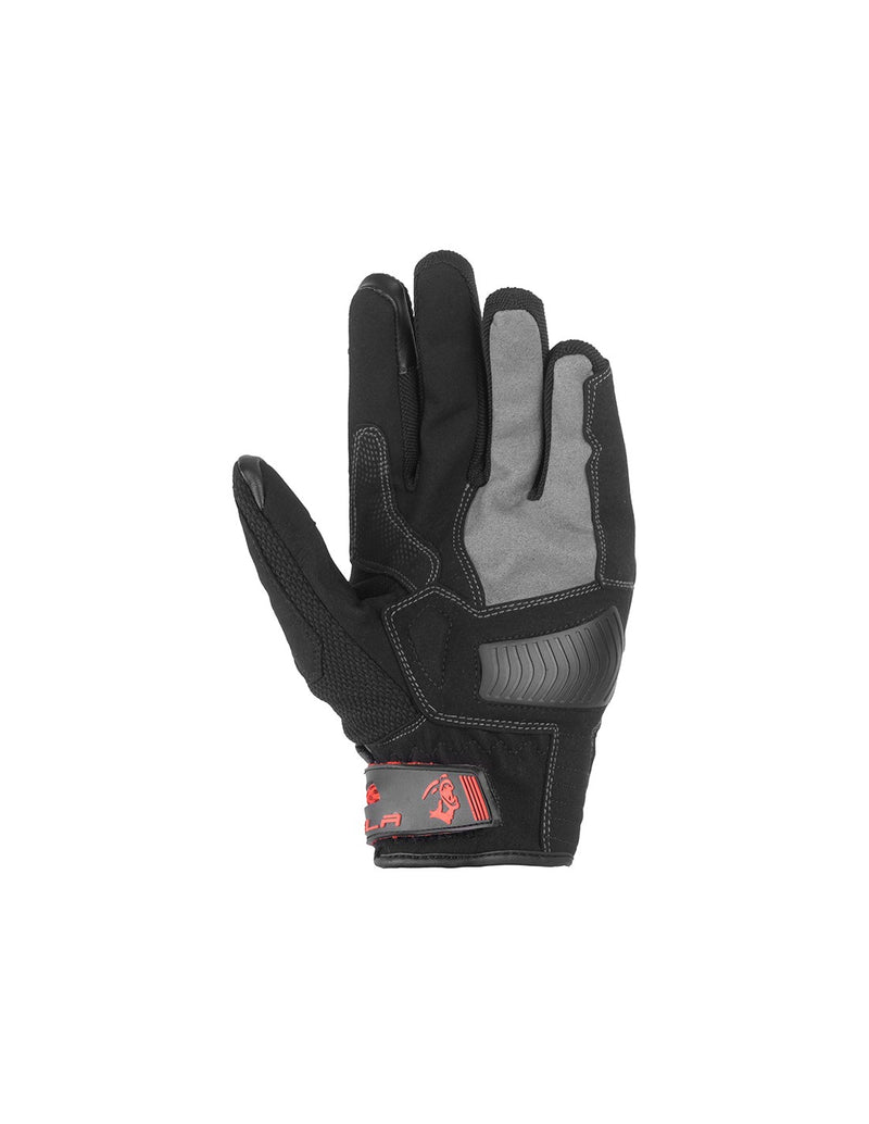 Bela Drift Man Guanti Moto in Tessuto Nero / Rosso