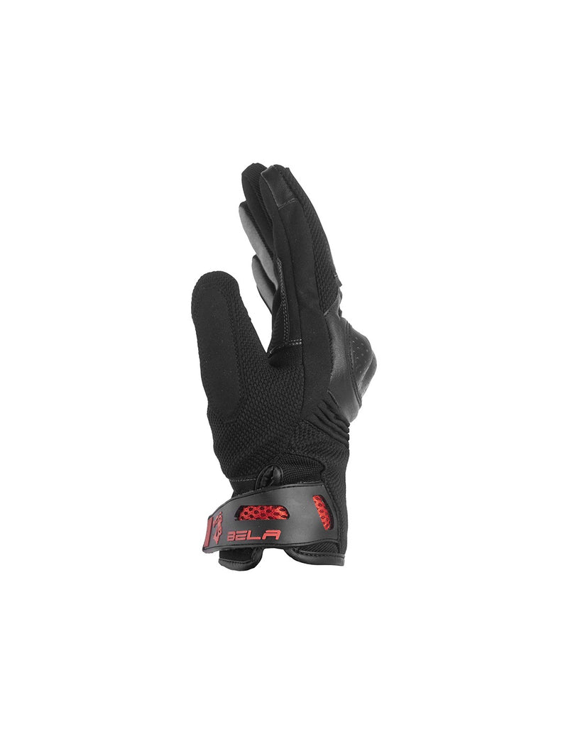 Bela Drift Man Guanti Moto in Tessuto Nero / Rosso