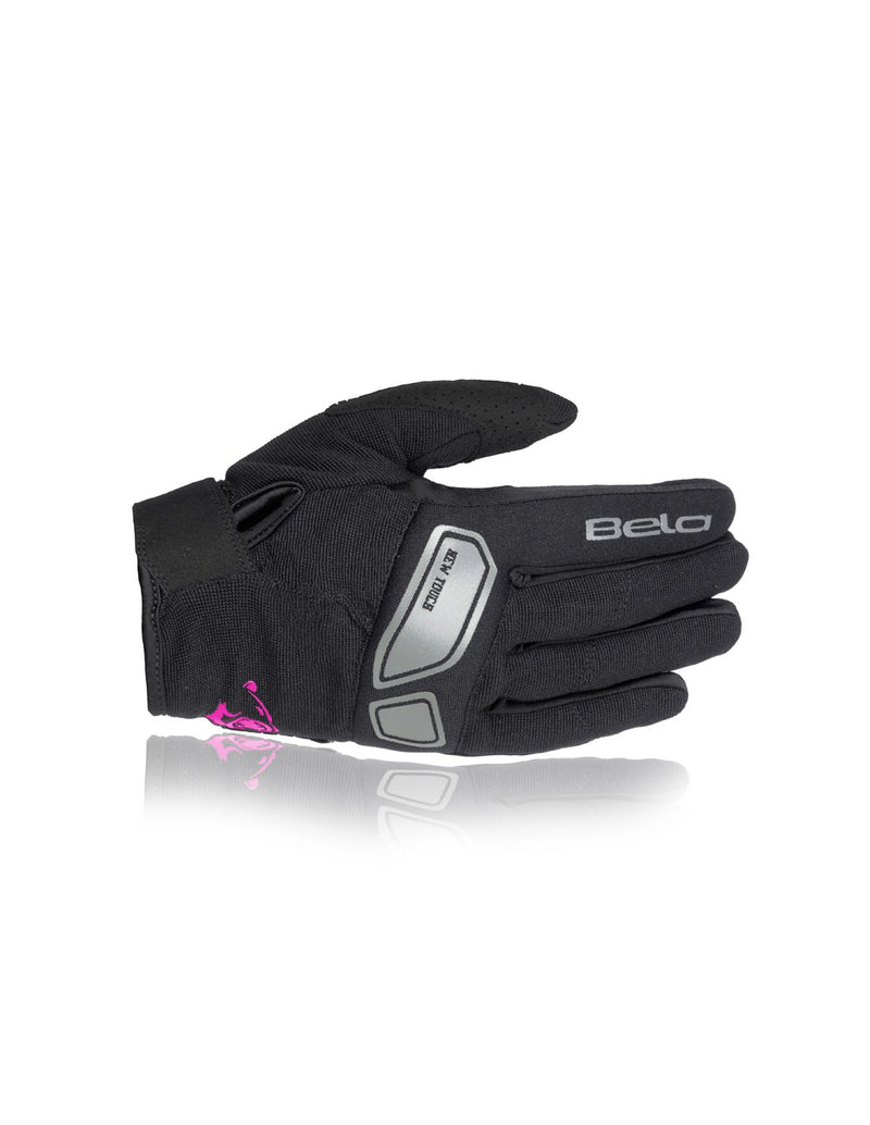BELA LMBU2 Guanti da donna estivi - Neri / Rosa
