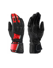 Bela Ice Winter WP Guanti Moto Nero/Rosso view