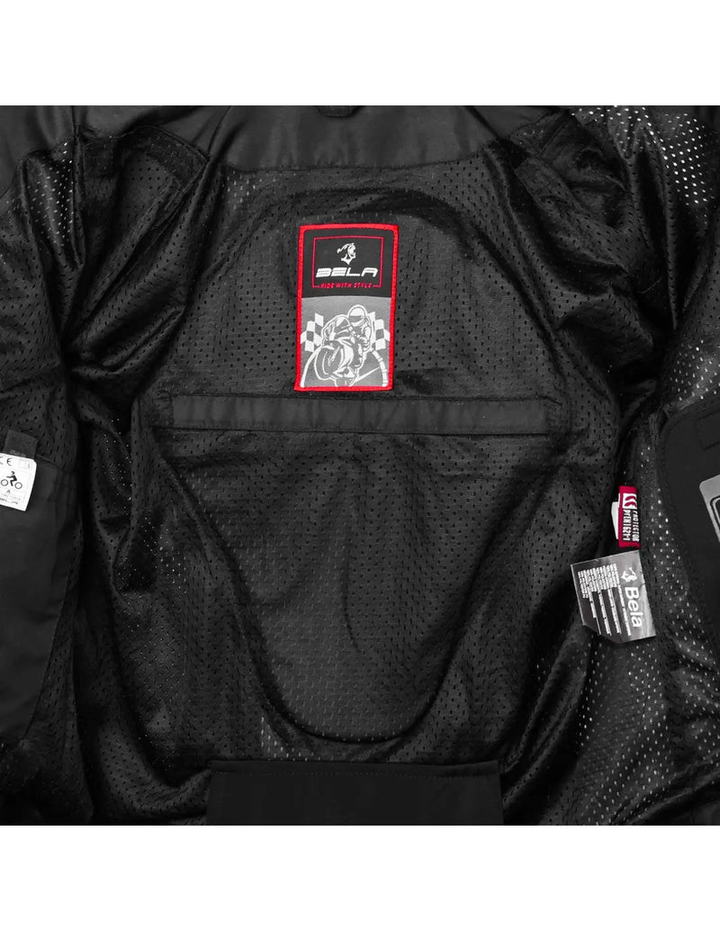 Bela Mesh Pro Estivo traforato  Uomo Nero in tessuto per moto