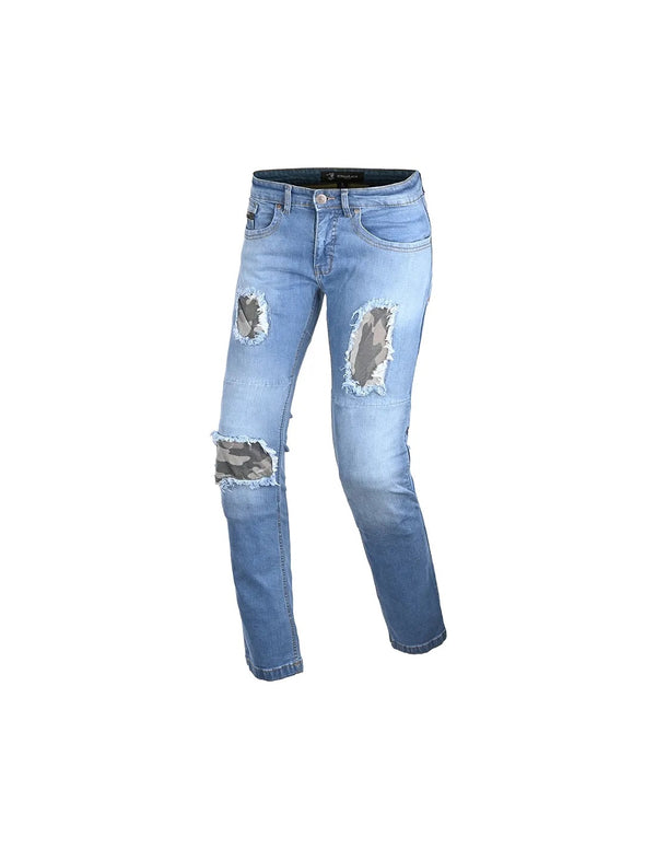 Bela Stone Azul camuffare jeans per Moto