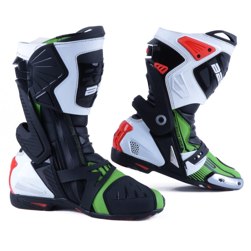 Bela Race Pro Verde Stivale da Motociclista