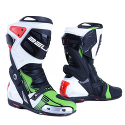 Bela Race Pro Verde Stivale da Motociclista