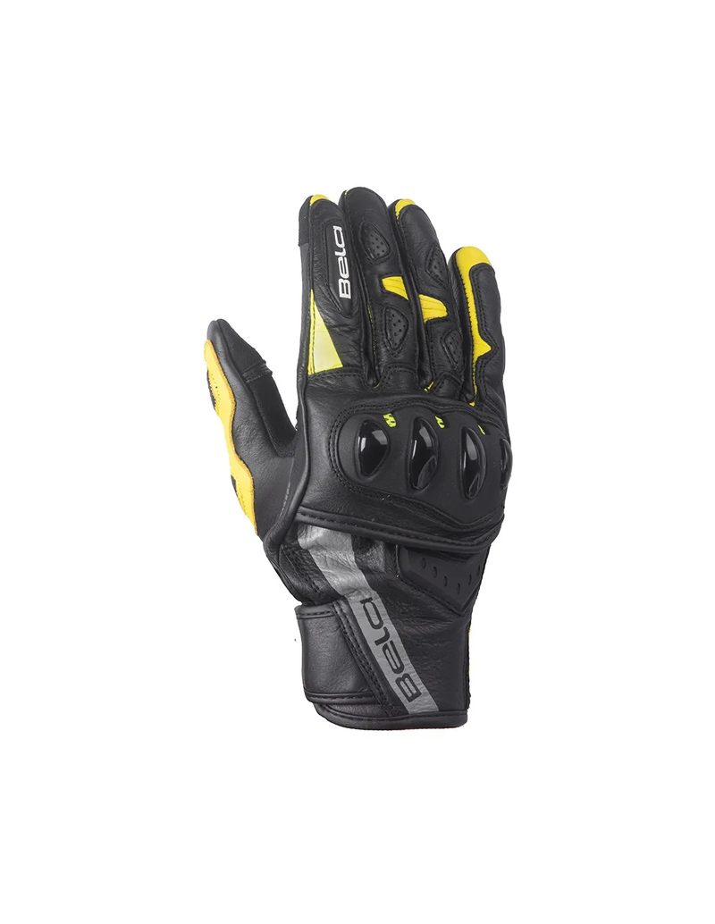 BELA Blast Guanti estivi in pelle - Nero/Giallo