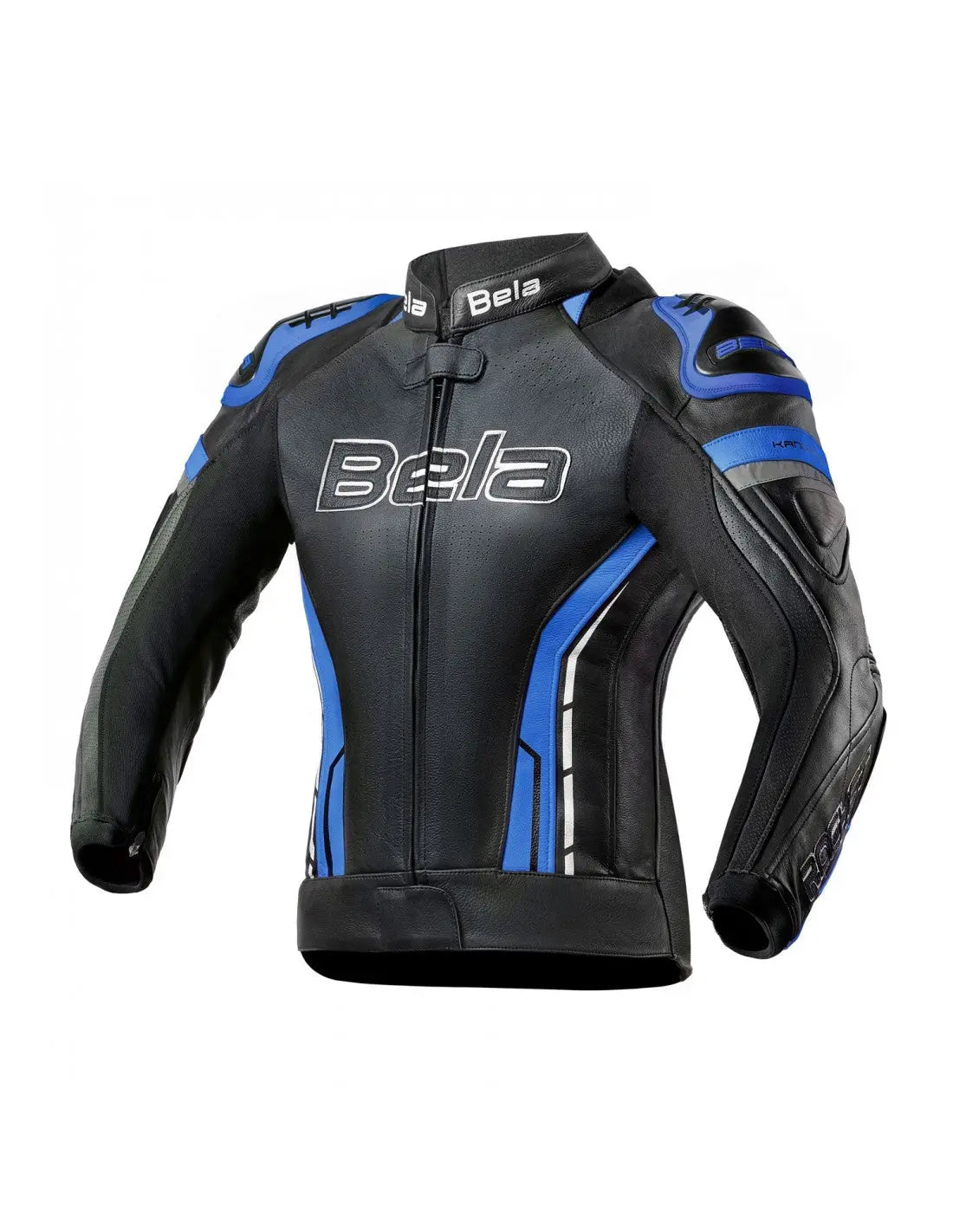 Bela Rocket Nero Blu donna Giacca (Pelle Di Canguro Mix)