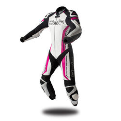 Bela Rocket Bianco rosa 1PC Tute in Pelle Di Canguro Mix Donna
