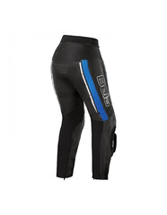 Bela Rocket Nero BLU donna Pantalone (Pelle Di Canguro Mix) back