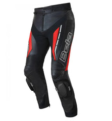 Bela Rocket Nero Rosso UOMO Pantalone (Pelle Di Canguro Mix) front