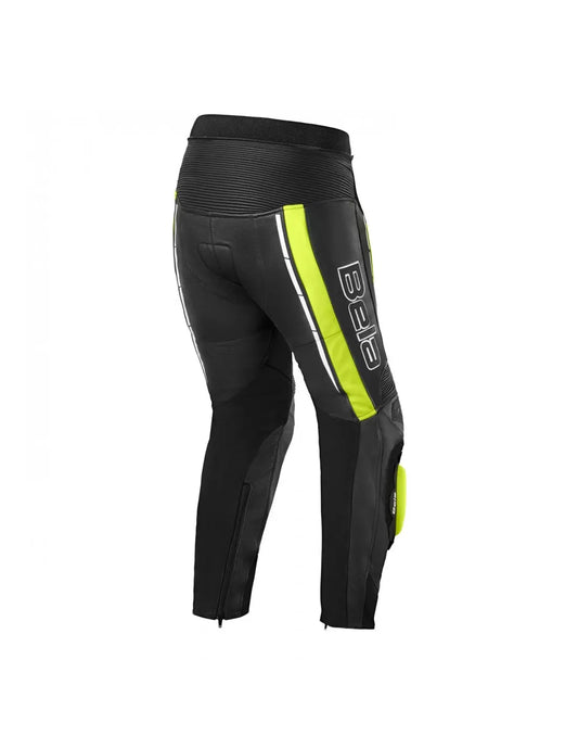 Bela Rocket Nero Giallo UOMO Pantalone (Pelle Di Canguro Mix) back