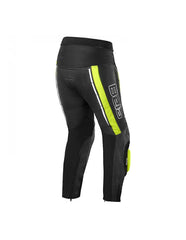 Bela Rocket Nero Giallo UOMO Pantalone (Pelle Di Canguro Mix) back