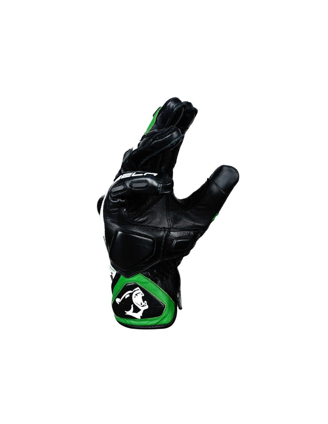 Bela Rocket Short verde Guanto da Motociclista