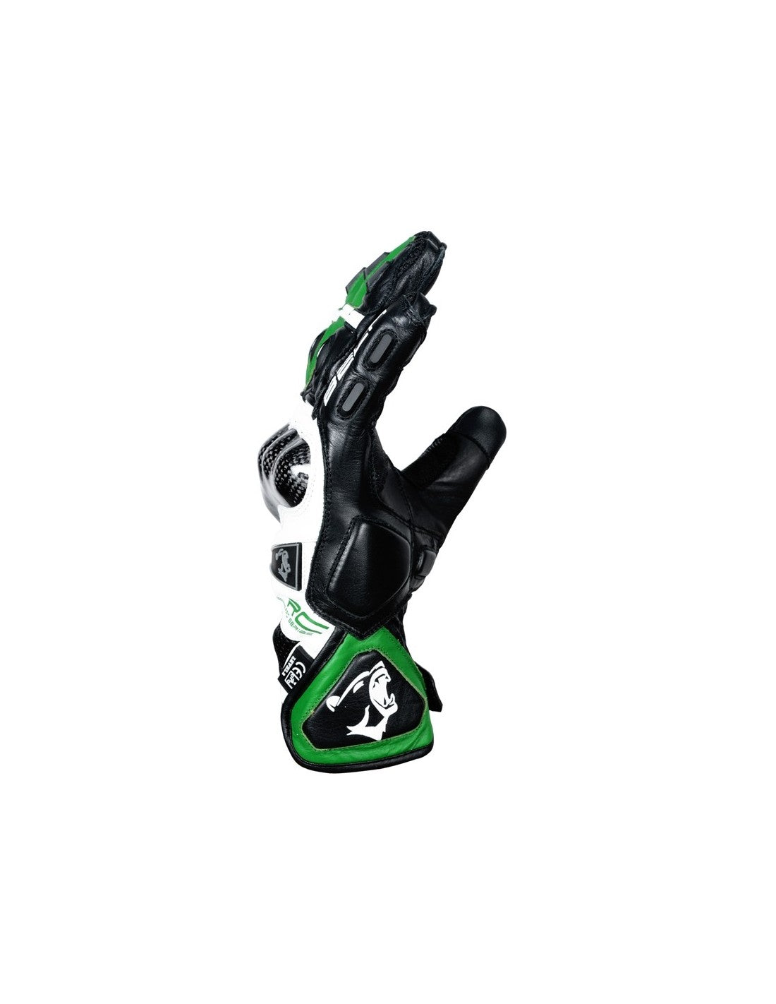 Bela Rocket Short verde Guanto da Motociclista