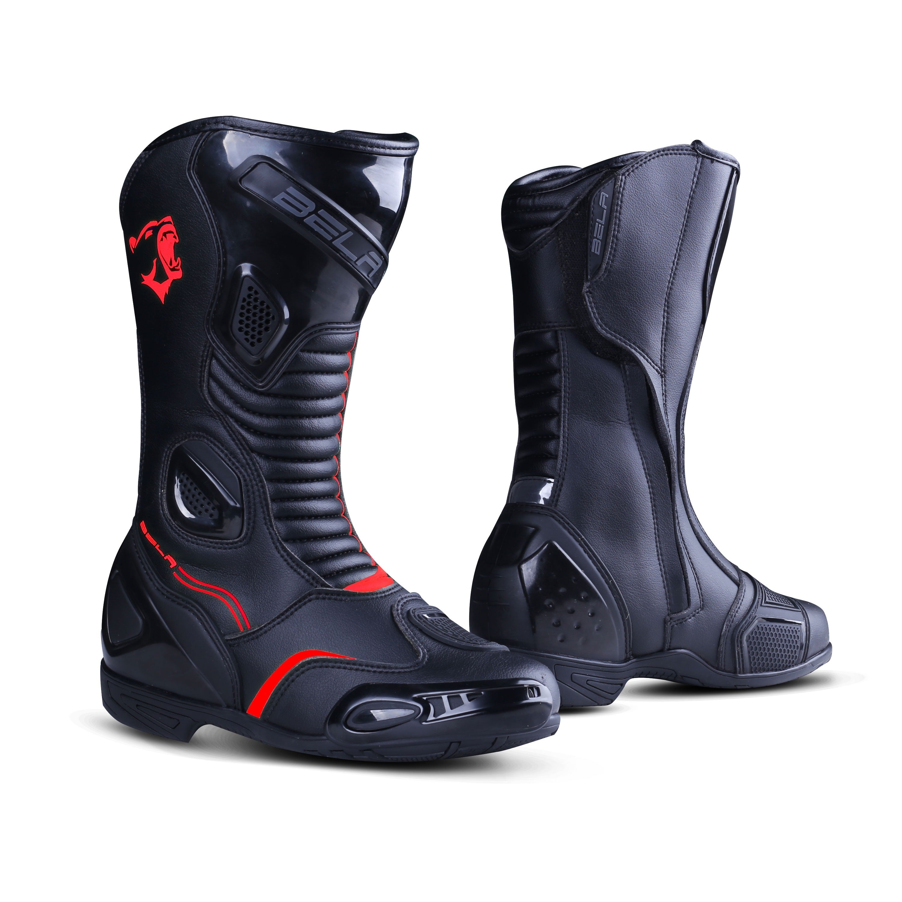 Bela Strip Lady Black Rosso Racing Boot