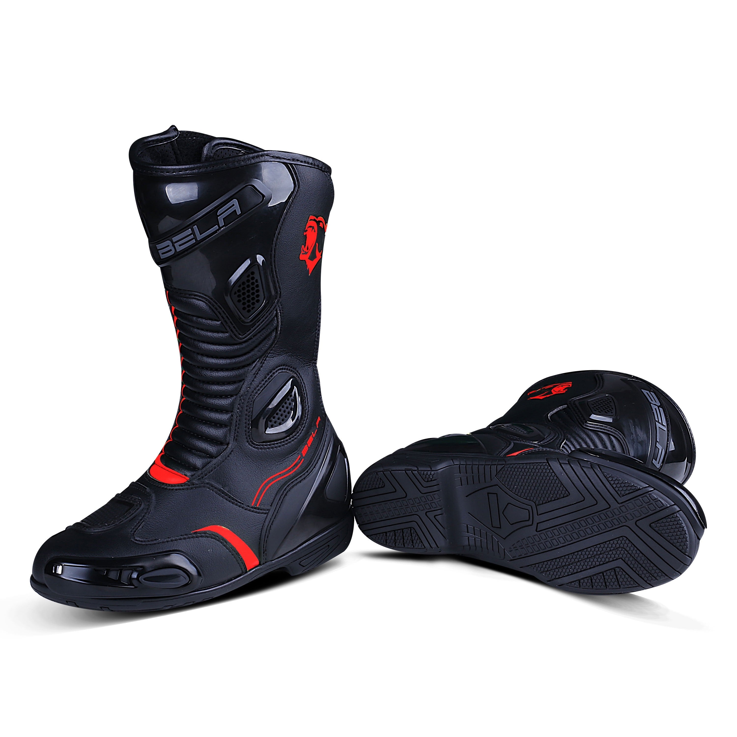 Bela Strip Lady Black Rosso Racing Boot