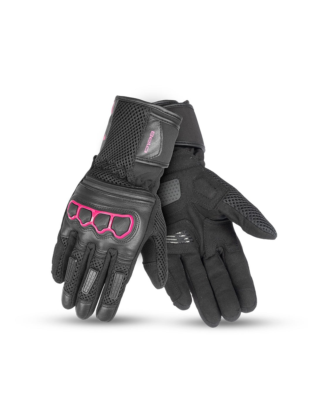 Bela Twix Donna Guanti Moto - Nero / Rosa