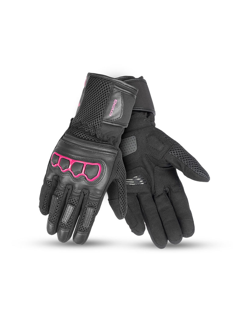 Bela Twix Donna Guanti Moto - Nero / Rosa