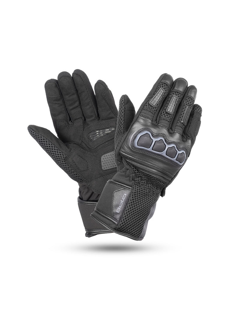 Bela Twix Men Guanti Moto - Nero / Grigio