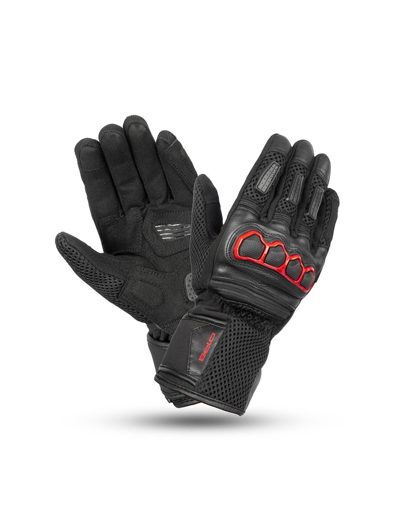 Bela Twix Men Guanti Moto - Nero / Rosso