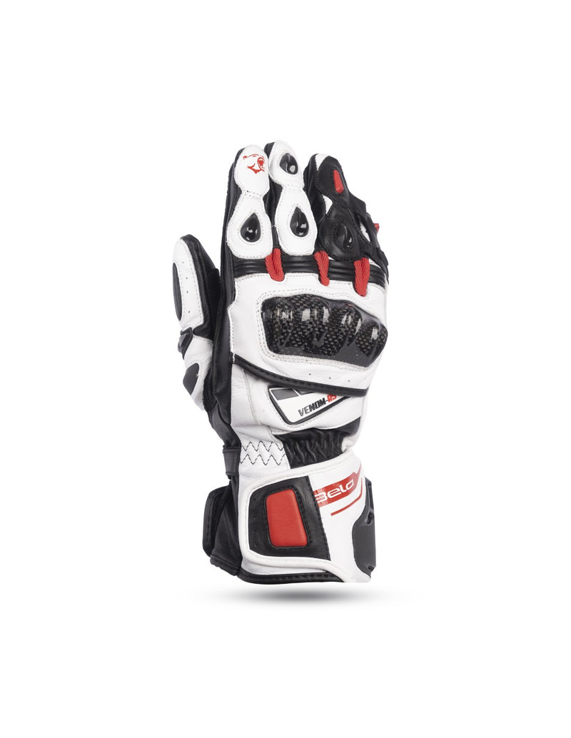 BELA Venom RS Guanti da corsa da uomo - Bianco / Nero / Rosso
