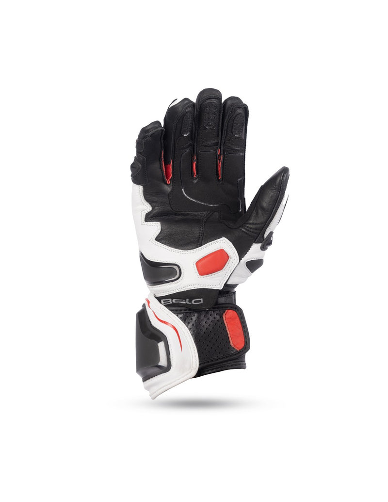 BELA Venom RS Guanti da corsa da uomo - Bianco / Nero / Rosso