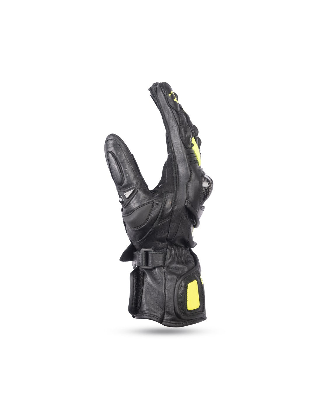 BELA Venom RS Guanti da corsa da Donna- Neri / Giallo Fluorescente