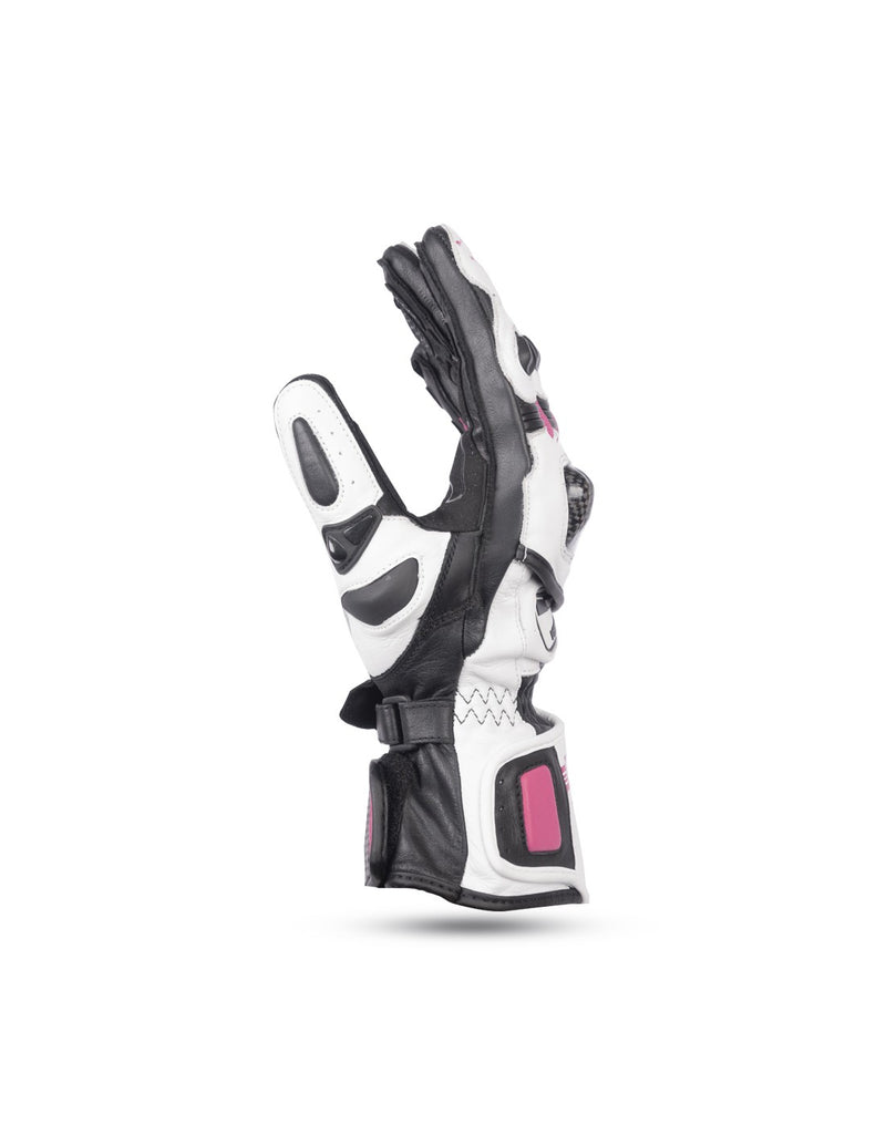 BELA Venom RS Guanti da corsa da Donna- Bianco/Nero/Rosa