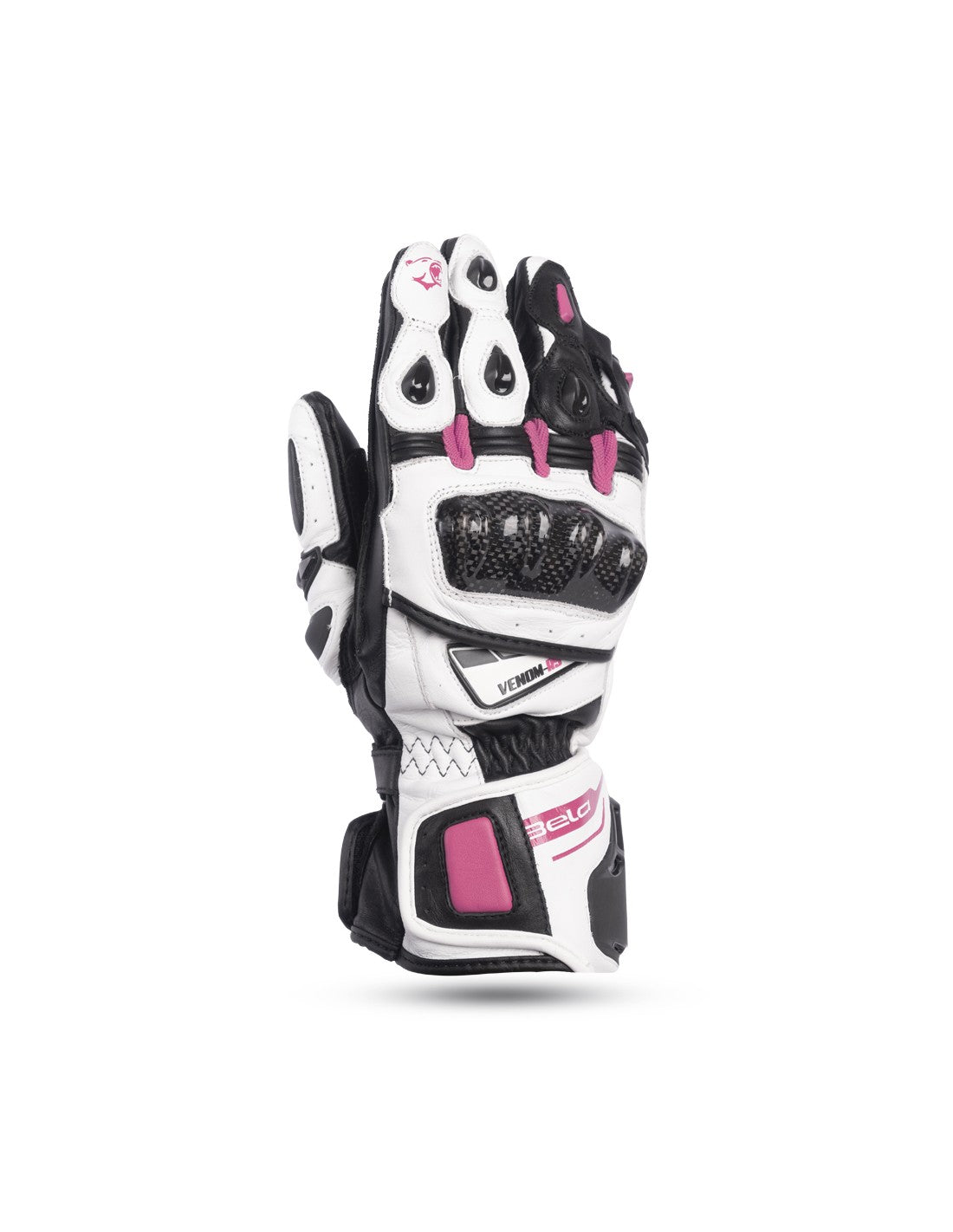 BELA Venom RS Guanti da corsa da Donna- Bianco/Nero/Rosa