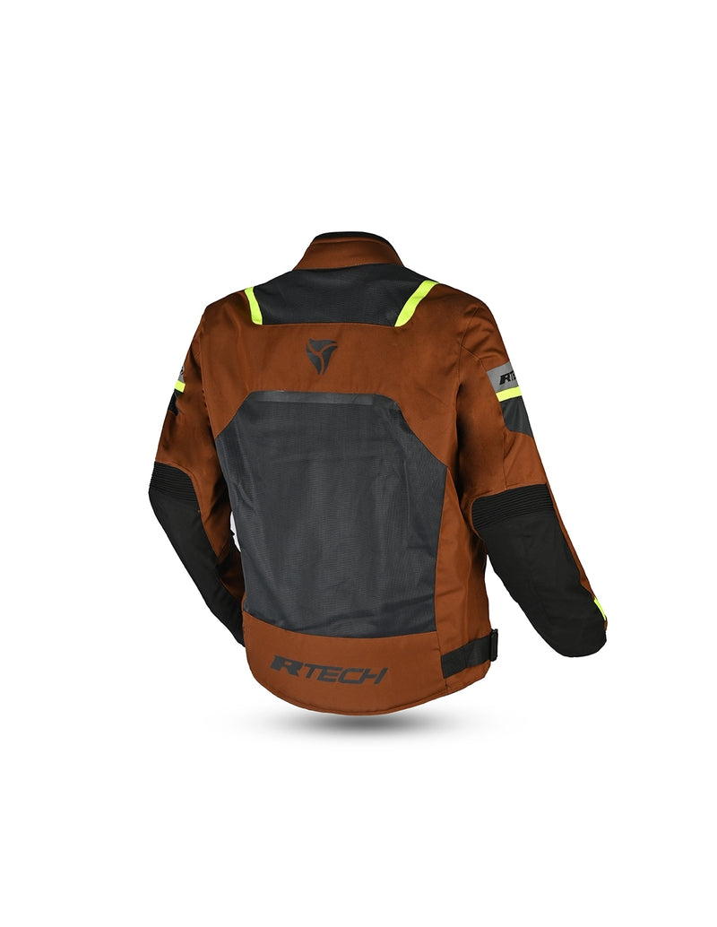 R-Tech Spiral Mesh  Giacca Estiva in Tessuto Moto -camuffamento marrone/Grigio/Giallo Fluo