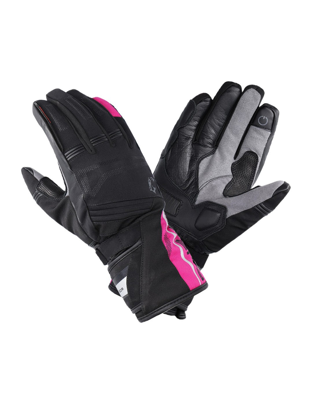 Bela Iglo Donna Guanti invernali da Donna- Nero/Rosa