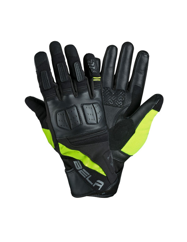 Bela Highway Men Guanti invernali da uomo Nero/Fluor giallo