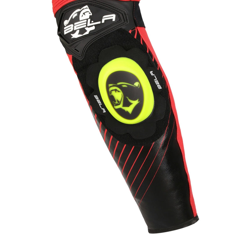 Bela Aragone Tuta da moto Nera/Rossa/Gialla intera (1 PZ)