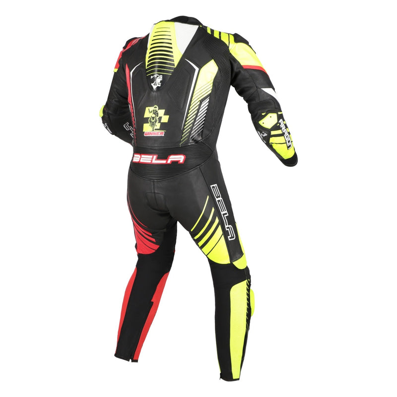 Bela Aragone Tuta da moto Nera/Rossa/Gialla intera (1 PZ)