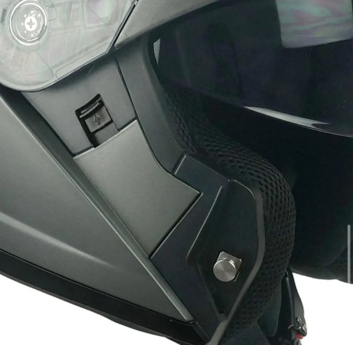 Casco Modulare 507A  PINCERS MONO doppia omologazione P/J By CGM ITALIA Nero Opaco
