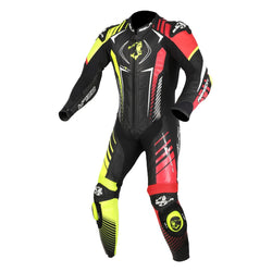 Bela Aragone Tuta da moto Nera/Rossa/Gialla intera (1 PZ)