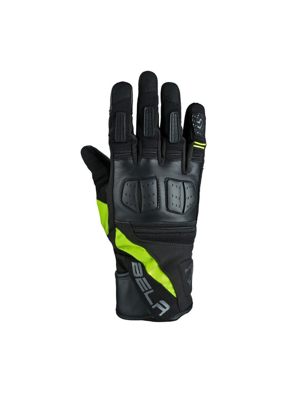 Bela Highway Men Guanti invernali da uomo Nero/Fluor giallo