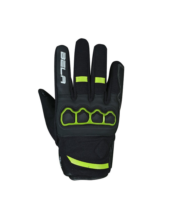 Bela Tracker Men Guanti  invernali  da Moto Uomo - Nero/Giallo Fluor