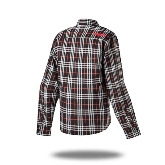 Poisoned High Tech Tartan Check Oxford Kevlar Camicia da Moto per Donna