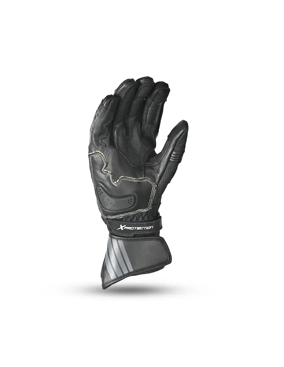 R-tech GP Racing  Guanti da corsa da uomo - Neri / Grigio back