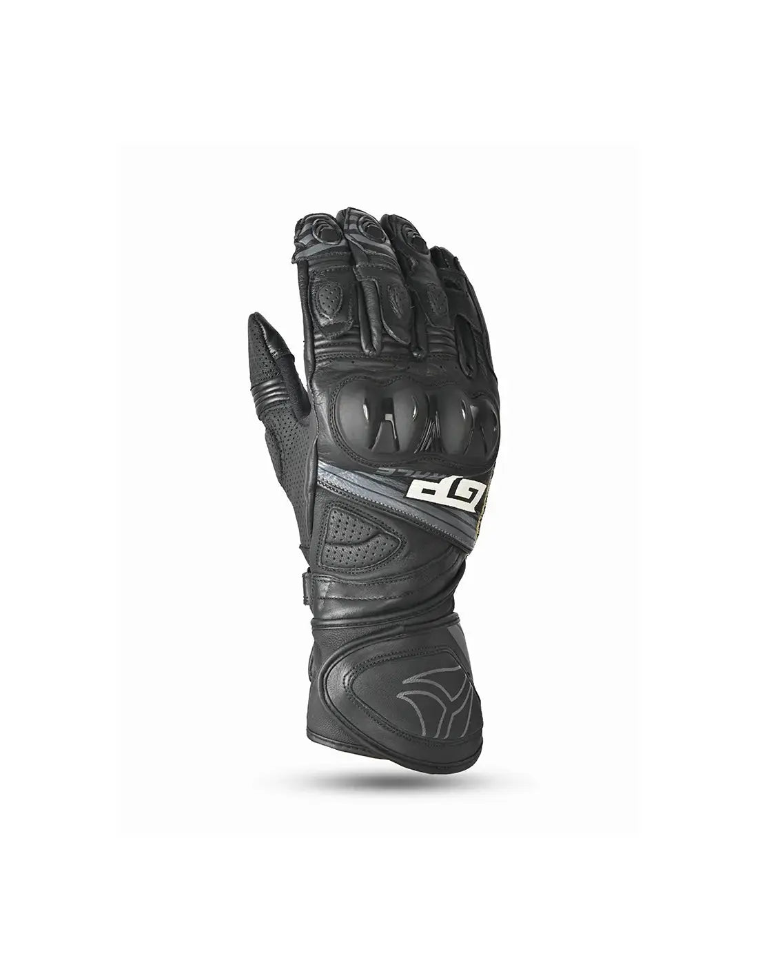 R-tech GP Racing  Guanti da corsa da uomo - Neri / Grigio front