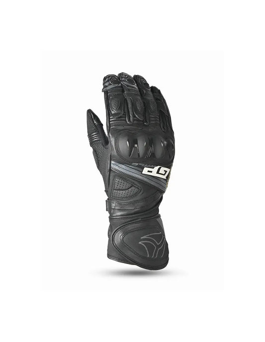 R-tech GP Racing  Guanti da corsa da uomo - Neri / Grigio front