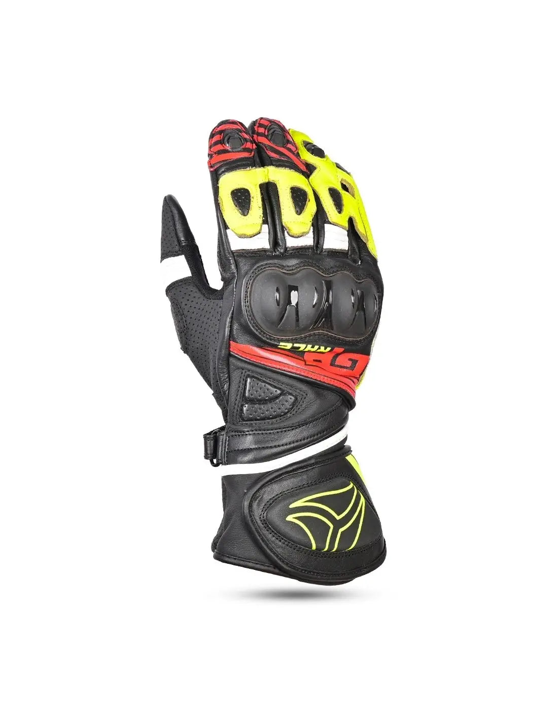 R-tech GP Racing  Guanti da corsa da uomo - NERO/GIALLO