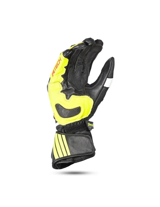 R-tech GP Racing  Guanti da corsa da uomo - NERO/GIALLO