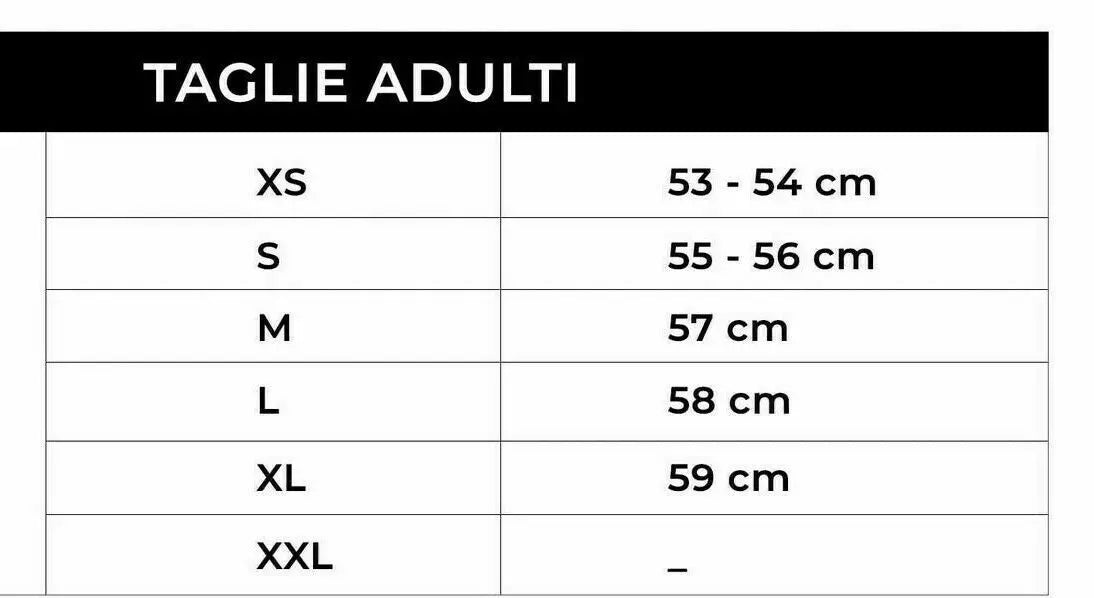 Casco Moto Demi-Jet 1WH WOLLI MONO Glicine sagomata By Ska-P🇮🇹 size chart