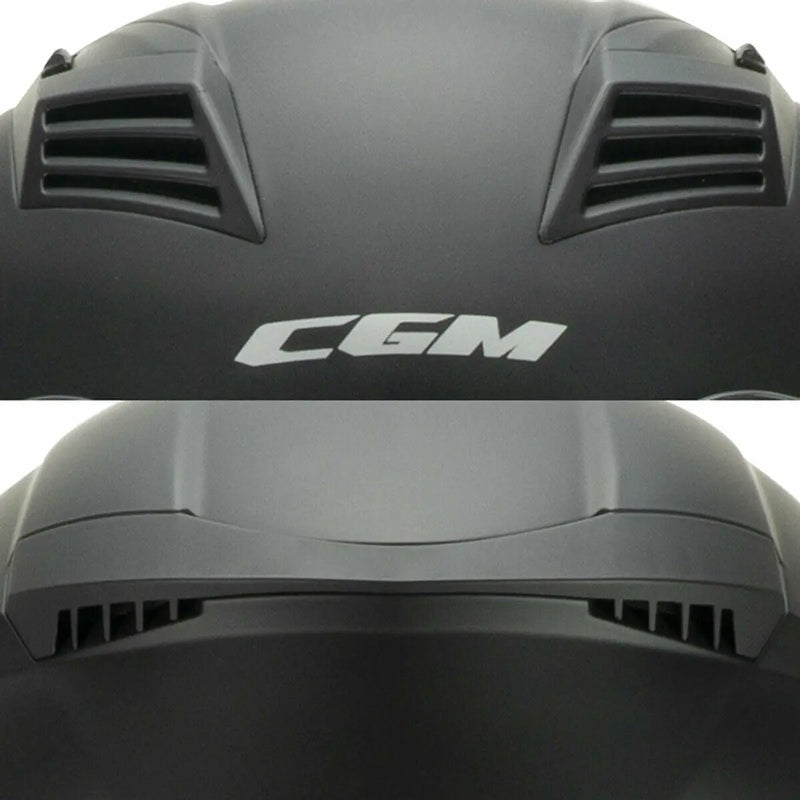 Casco Moto Jet Doppia Visiera CGM 169A ILLI Mono Nero Opaco